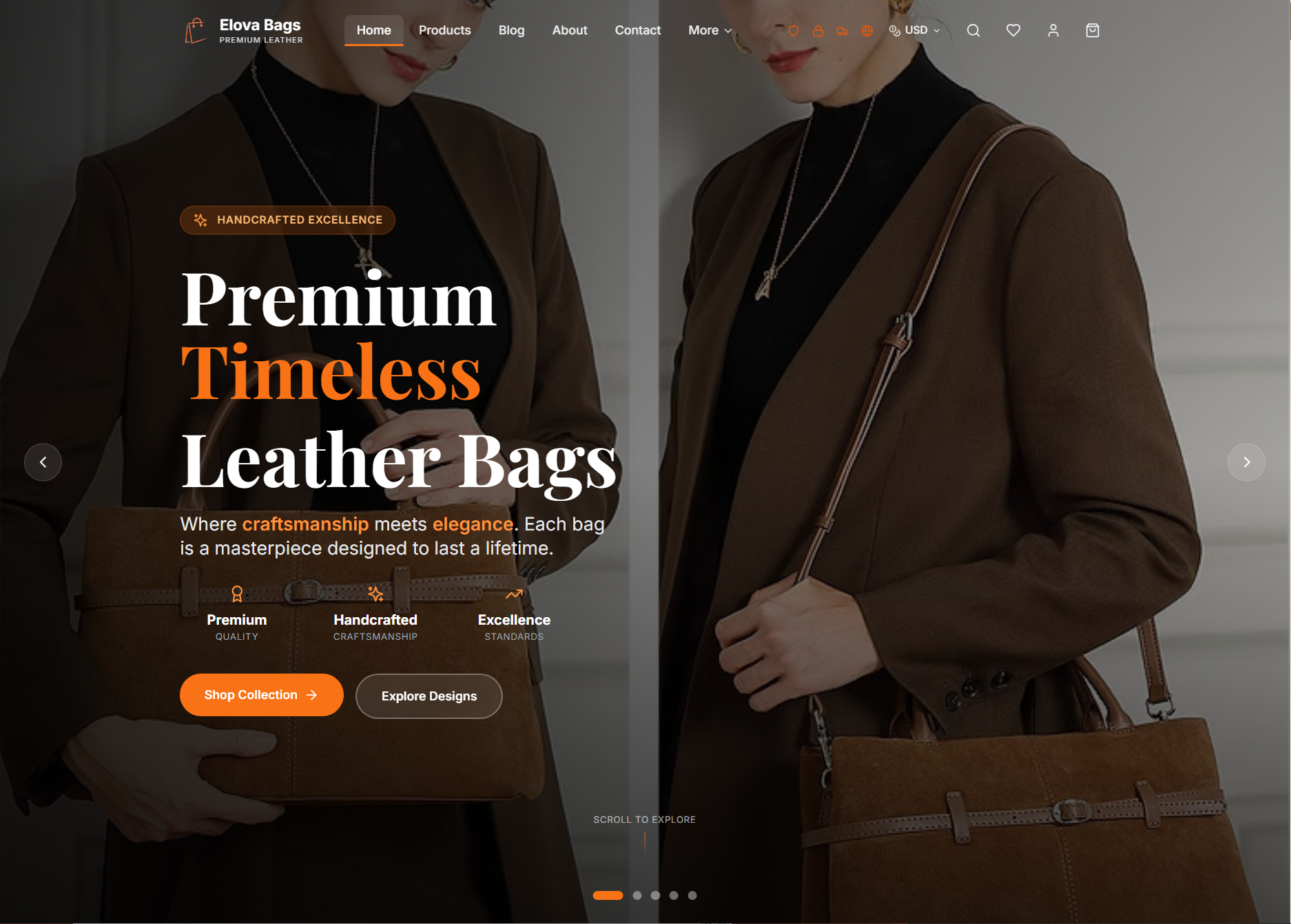 Elova Bags: Premium Fashion E-commerce Platform