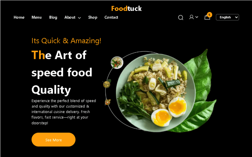 Restaurant Ecommerce Website
