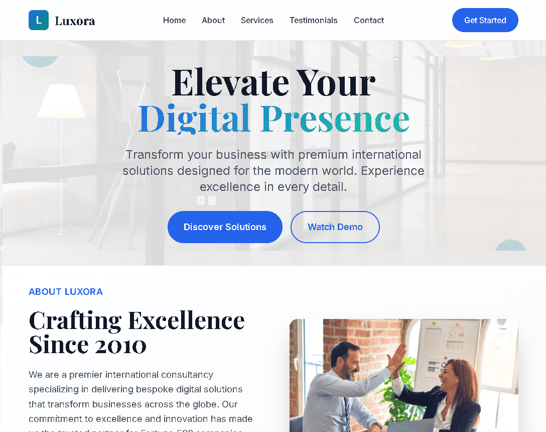 Professional web development team creating custom business solutions